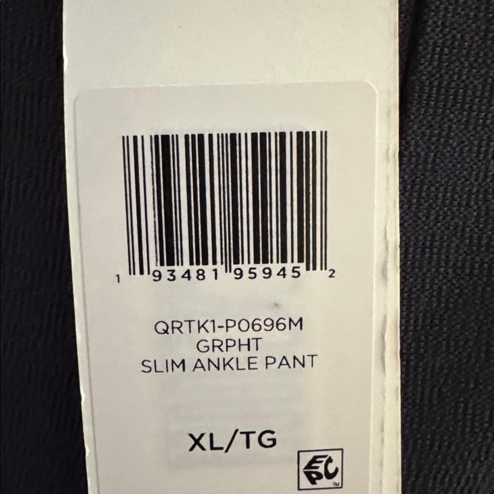 Eileen Fisher NWT Slim Ankle Charcoal Dress Pants washable - Picture 6 of 10